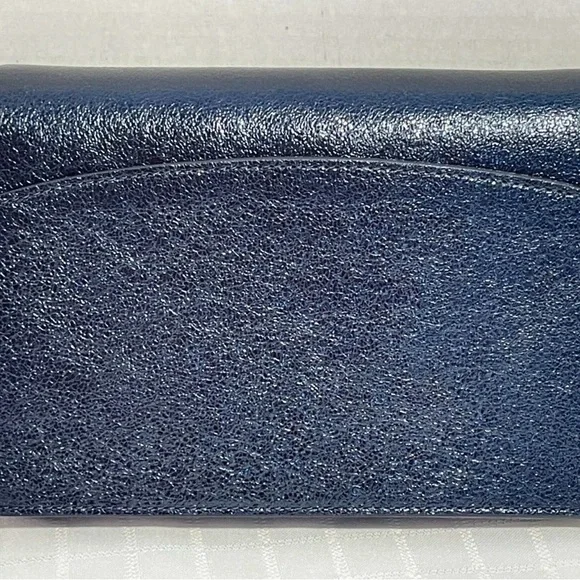 Kate Spade New York Spencer Metallic Navy Gold Chain Crossbody - Picture 6 of 7